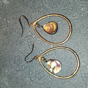 Abalone Shell teardrop earrings
